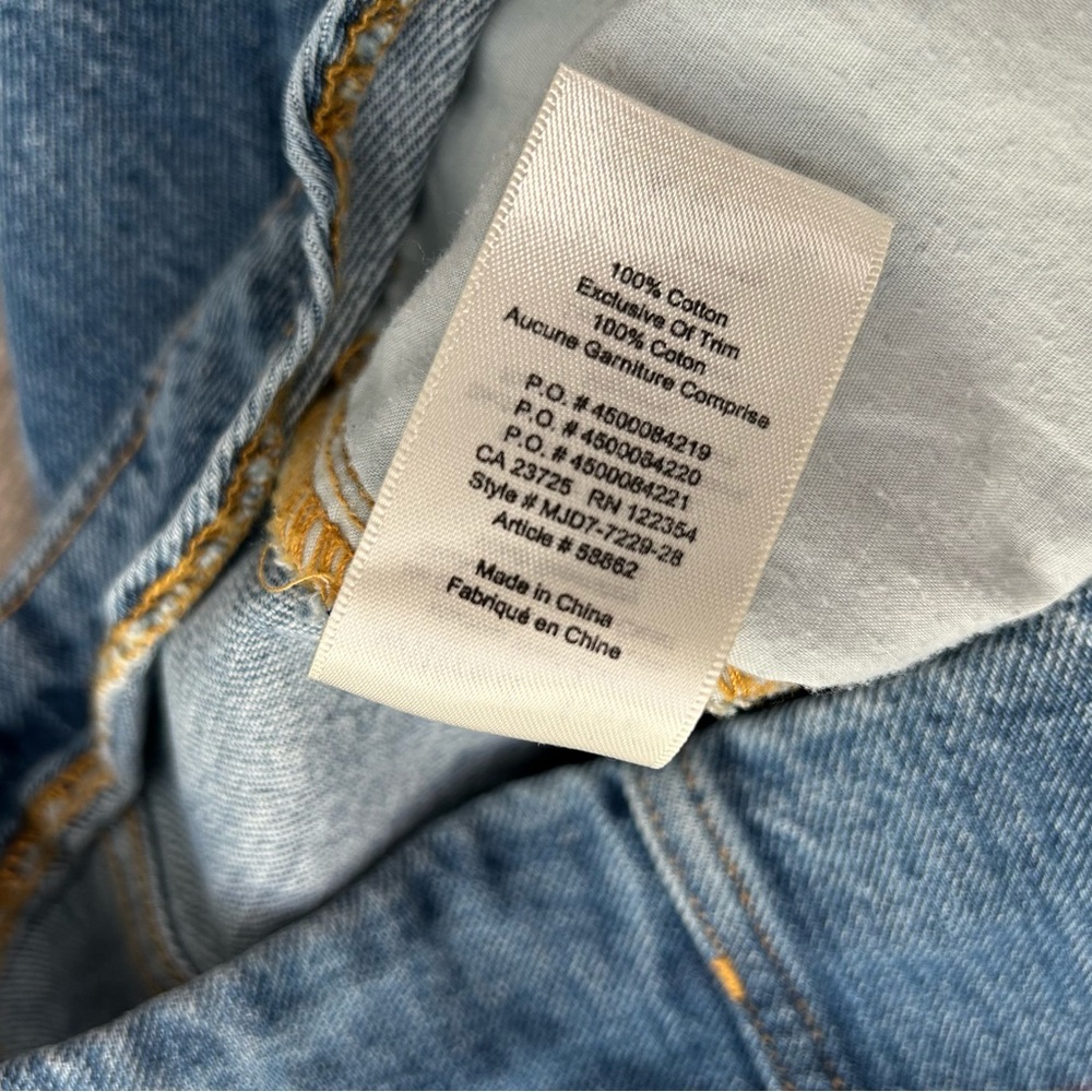 Aritzia Wilfred Free Ahrens Denim Mini Skirt Medium Wash Blue Size 6 - Picture 7 of 8
